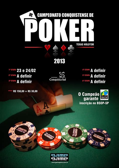 Poker cartaz modelo